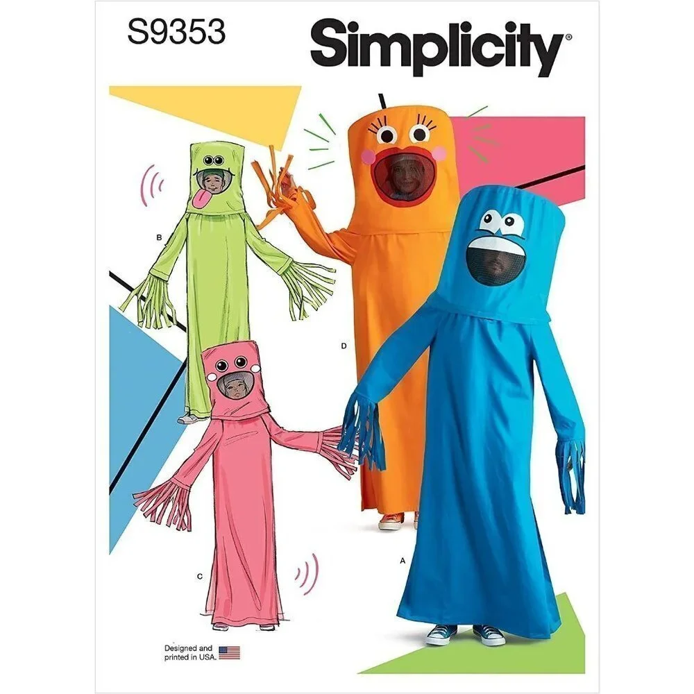 Simplicity Sewing Pattern‎ 9353 11151 Costume Adult Unisex Size XS-XL UNCUT